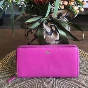 Radley leather wallet—pink and ready for spring!